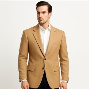 Vintage PBM of Philadelphia 100% Camel Hair Mens Sportcoat No Sz Tag See Meas